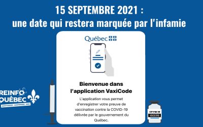 15 septembre 2021 : « une date qui restera marquée par l&rsquo;infamie »